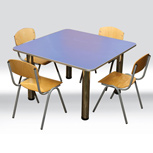 Квадратний дитячий столик «Mebelas 1»