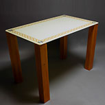 Стеклянный стол «Плетенная рамка»